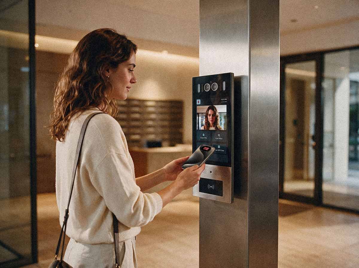videocom-tap-foyer-warmlobby-woman_multifamily_4x3_V2