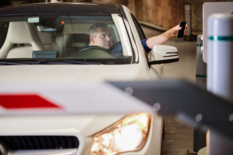 mobile parking access control