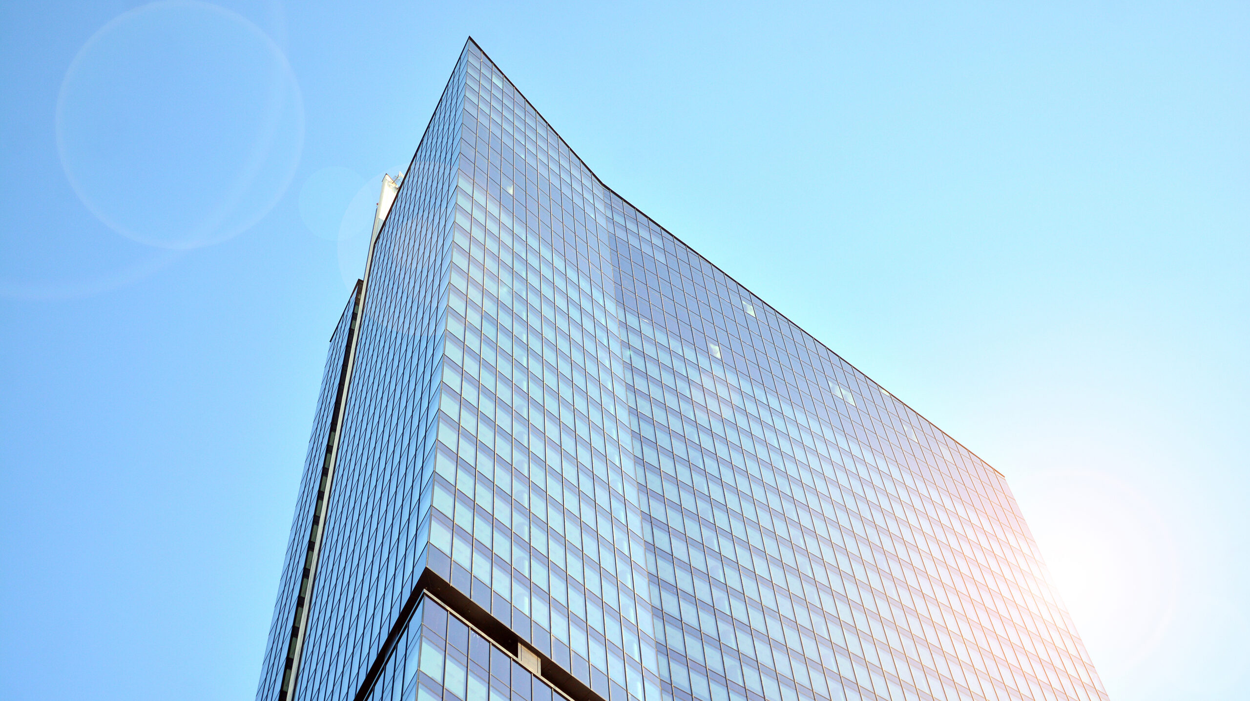 Downtown,Corporate,Business,District,Architecture.,Glass,Reflective,Office,Buildings,Against